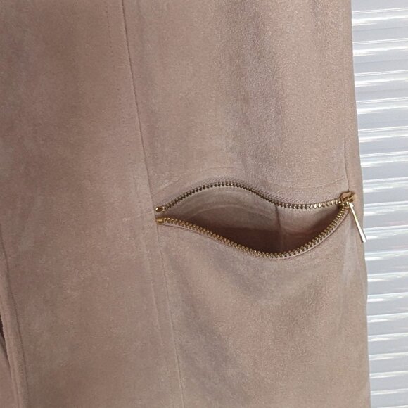 Faux suede cream vest Calvin Klein size 4 EUC - Picture 5 of 6